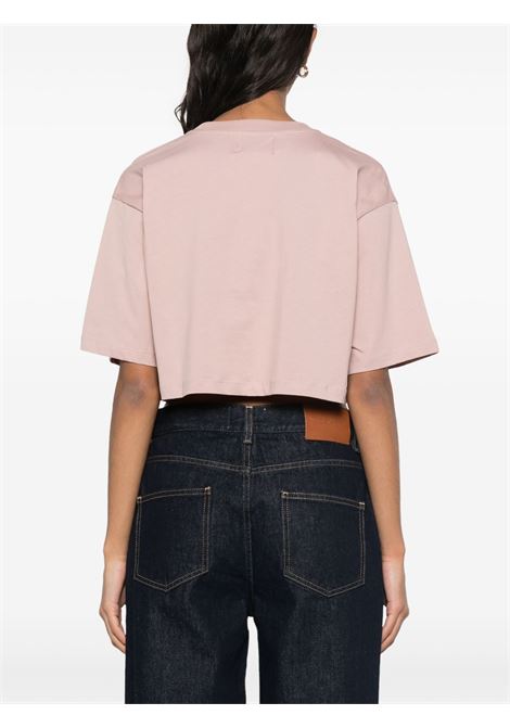 Pink Gupo cropped T-shirt Loulou studio - women LOULOU STUDIO | GUPOPTLRS